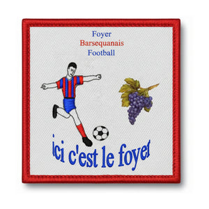 Patch brodé Foy Barsequanais F Football logo