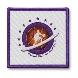 Patch brodé Basket Club Mortain Basketball logo