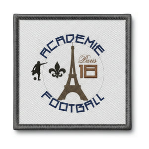 Patch brodé ACADEMIE FOOTBALL PARIS 18 Football logo