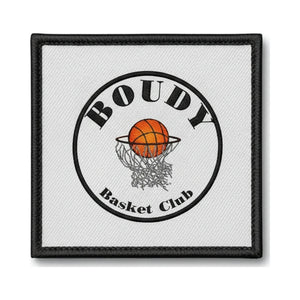 Patch brodé Boudy Basket Club Basketball logo
