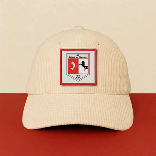 Patch A.S. ST JUST EN CHEVALET sur casquette à velcro PPATCH