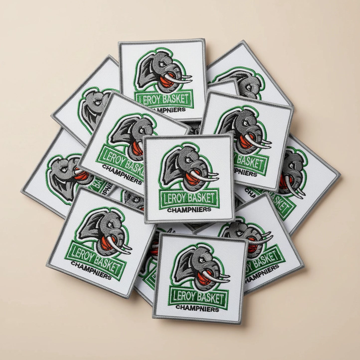 Dos velcro patch brodé PPATCH