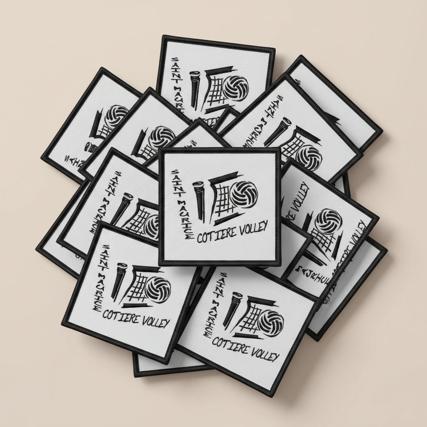 Dos velcro patch brodé PPATCH