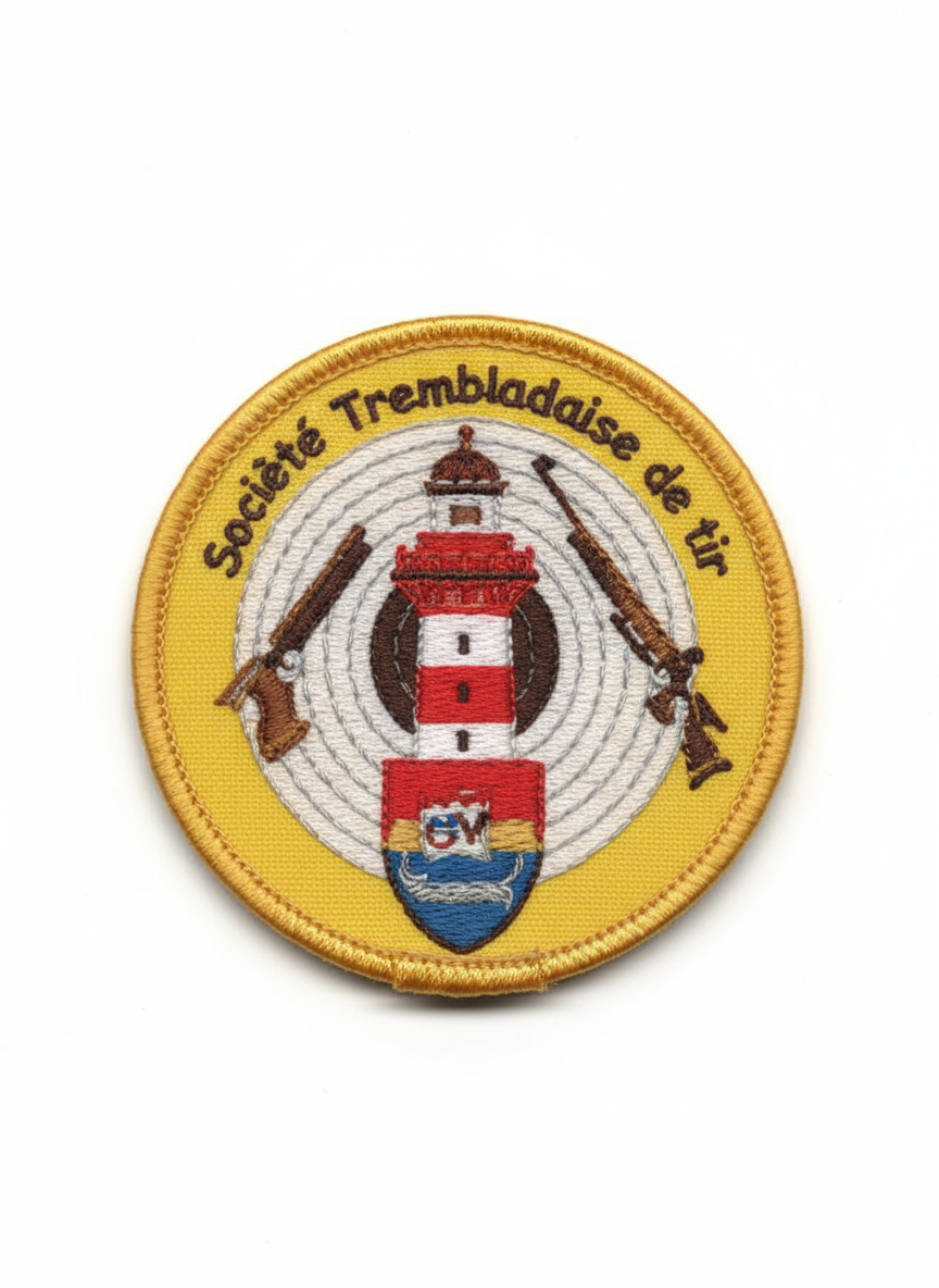 Patch Brodé Société Trembladaise de tir - Patch brodé personnalisé