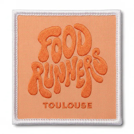 Patch Brodé FOOD RUNNERS TOULOUSE 6.5 cm | PPATCH - Patch brodé personnalisé