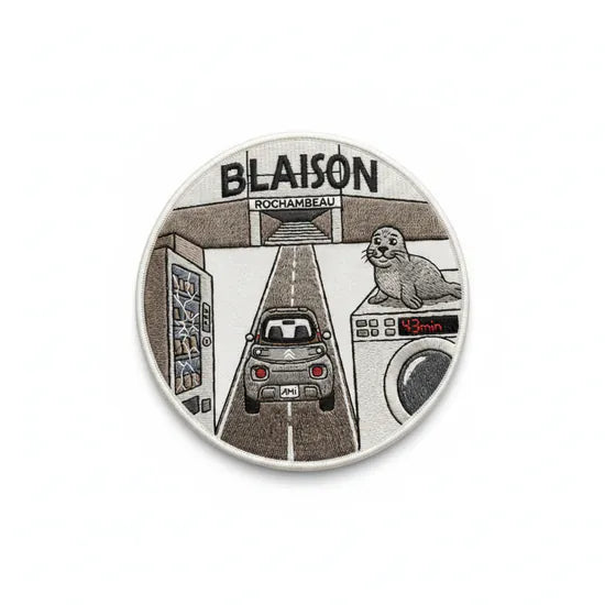 Patch Brodé Blaison 6.5 cm | PPATCH - Patch brodé personnalisé