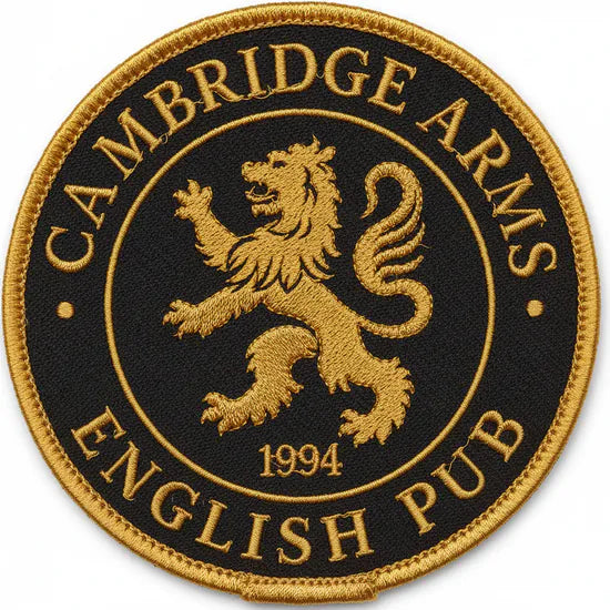 Patch Brodé Cambridge Arms English Pub 7 cm | PPATCH - Patch brodé personnalisé