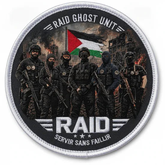 Patch Brodé Raid Ghost unit 8 cm | PPATCH - Patch brodé personnalisé