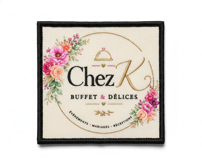 Patch Brodé Chez k 6.5 cm | PPATCH - Patch brodé personnalisé