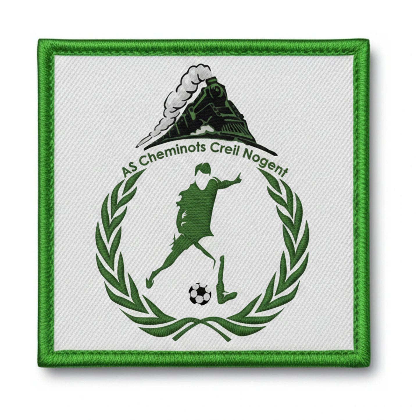 Patch brodé A. S. CHEMINOTS DE CREIL NOGENT Football logo