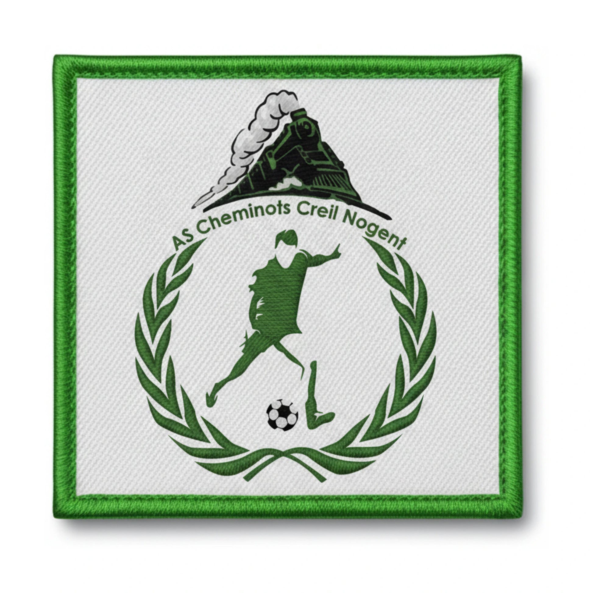 Patch brodé A. S. CHEMINOTS DE CREIL NOGENT Football logo