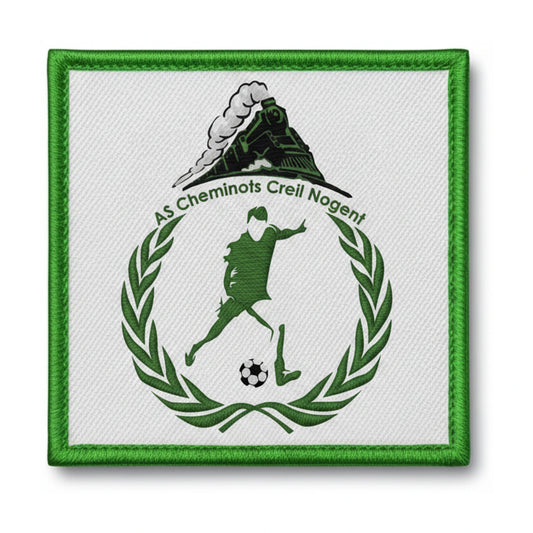 Patch brodé A. S. CHEMINOTS DE CREIL NOGENT Football logo