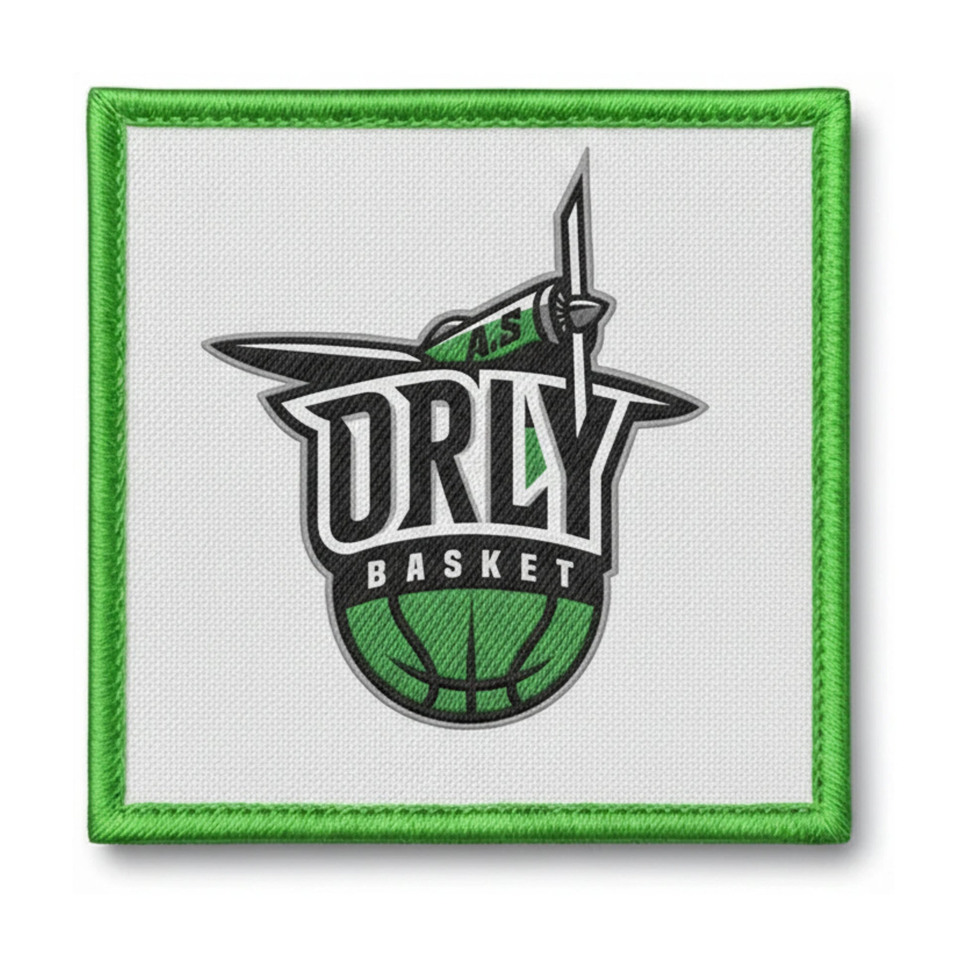Patch brodé Avenir Sportif d'Orly Basket Basketball logo