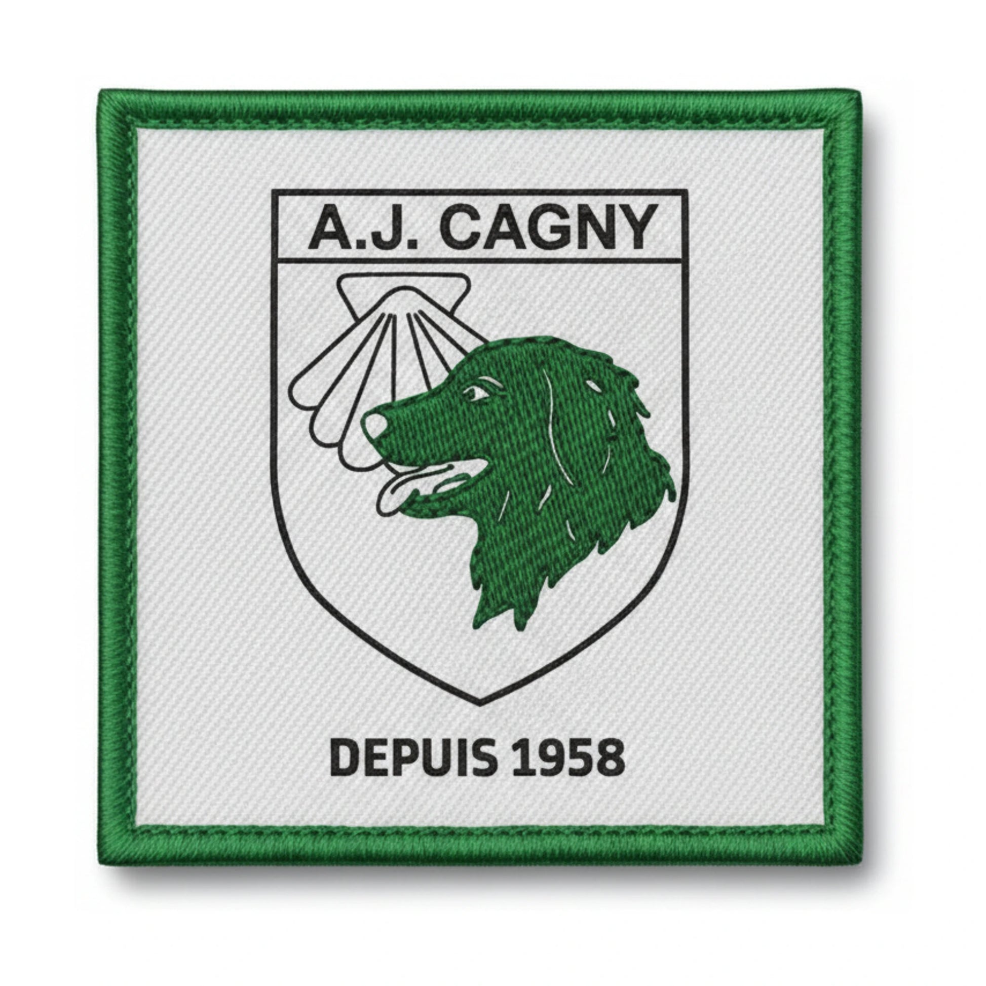 Patch brodé Avenir Jeunesse Cagny Basketball logo