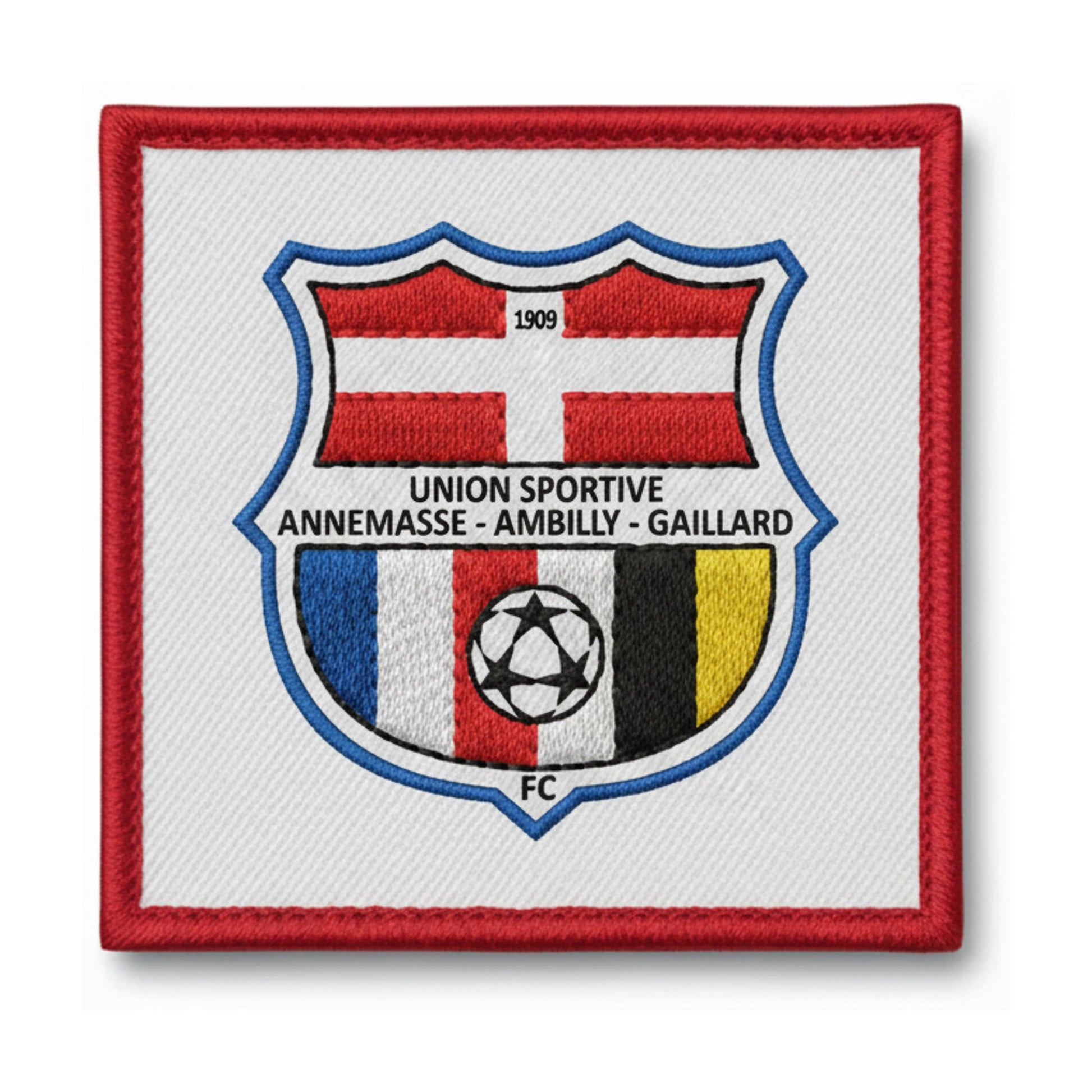 Patch brodé UNION SPORTIVE ANNEMASSE-AMBILLY-GAILLARD FC Football logo