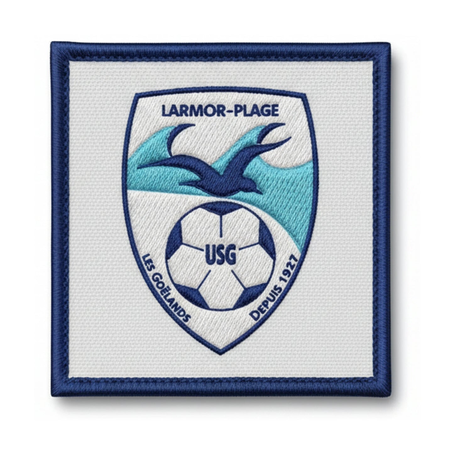 Patch brodé US Les Goelands Larmor Plage Football logo