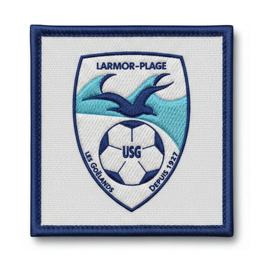Patch brodé US Les Goelands Larmor Plage Football logo