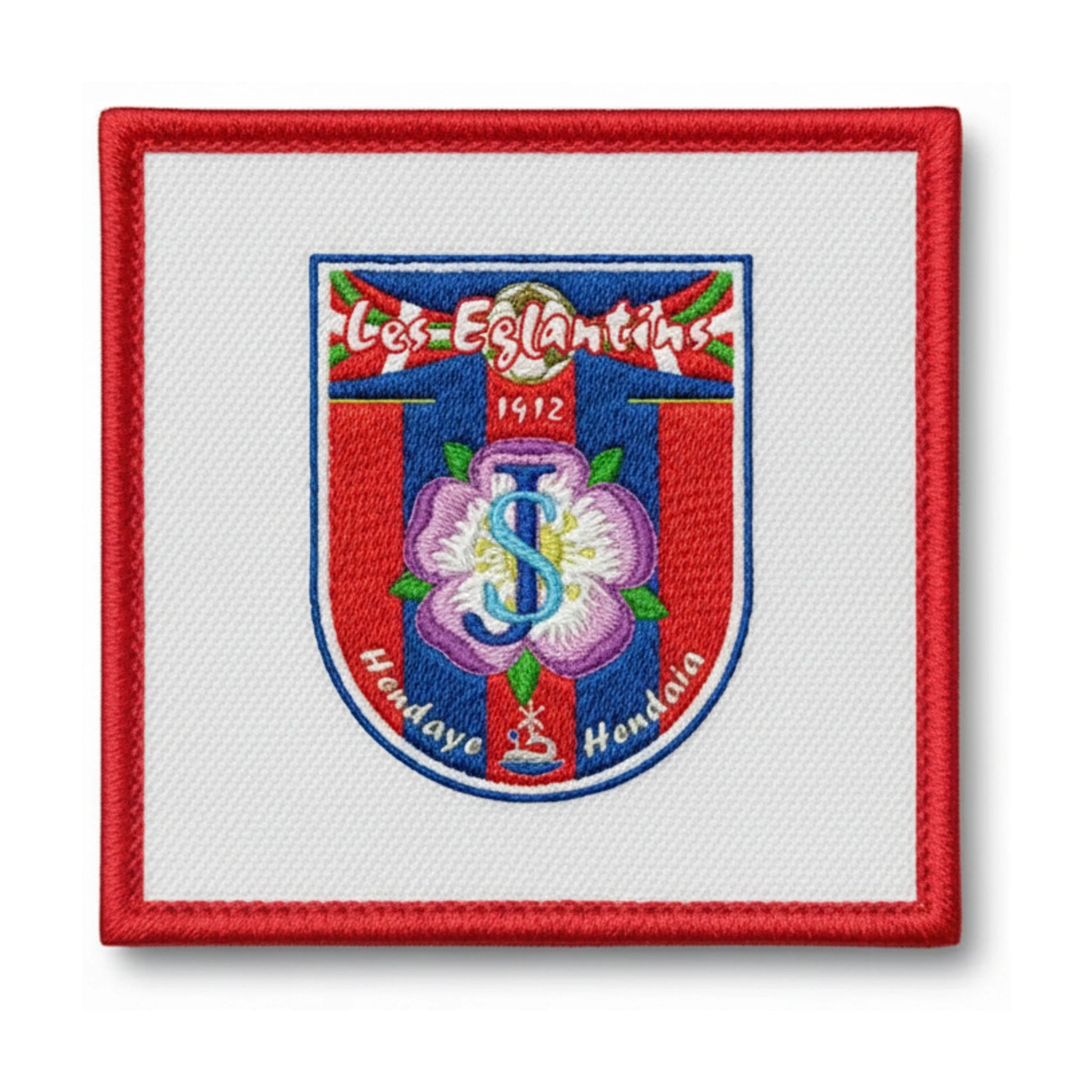 Patch brodé A.S . DES EGLANTINS D'HENDAYE Football logo