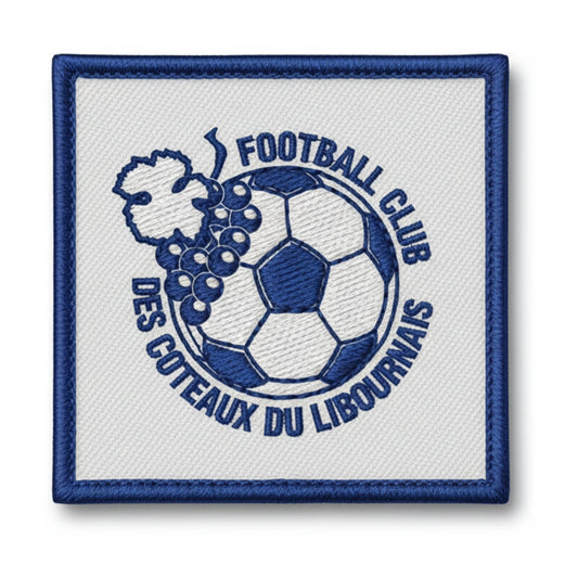 Patch brodé F.C. COTEAUX LIBOURNAIS Football logo
