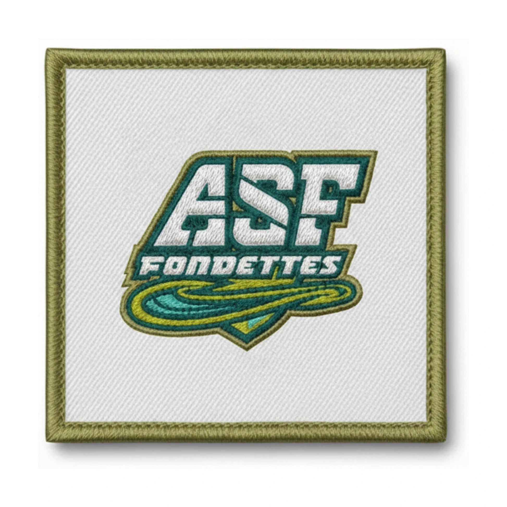 Patch brodé Alerte sur De Fondettes Football logo