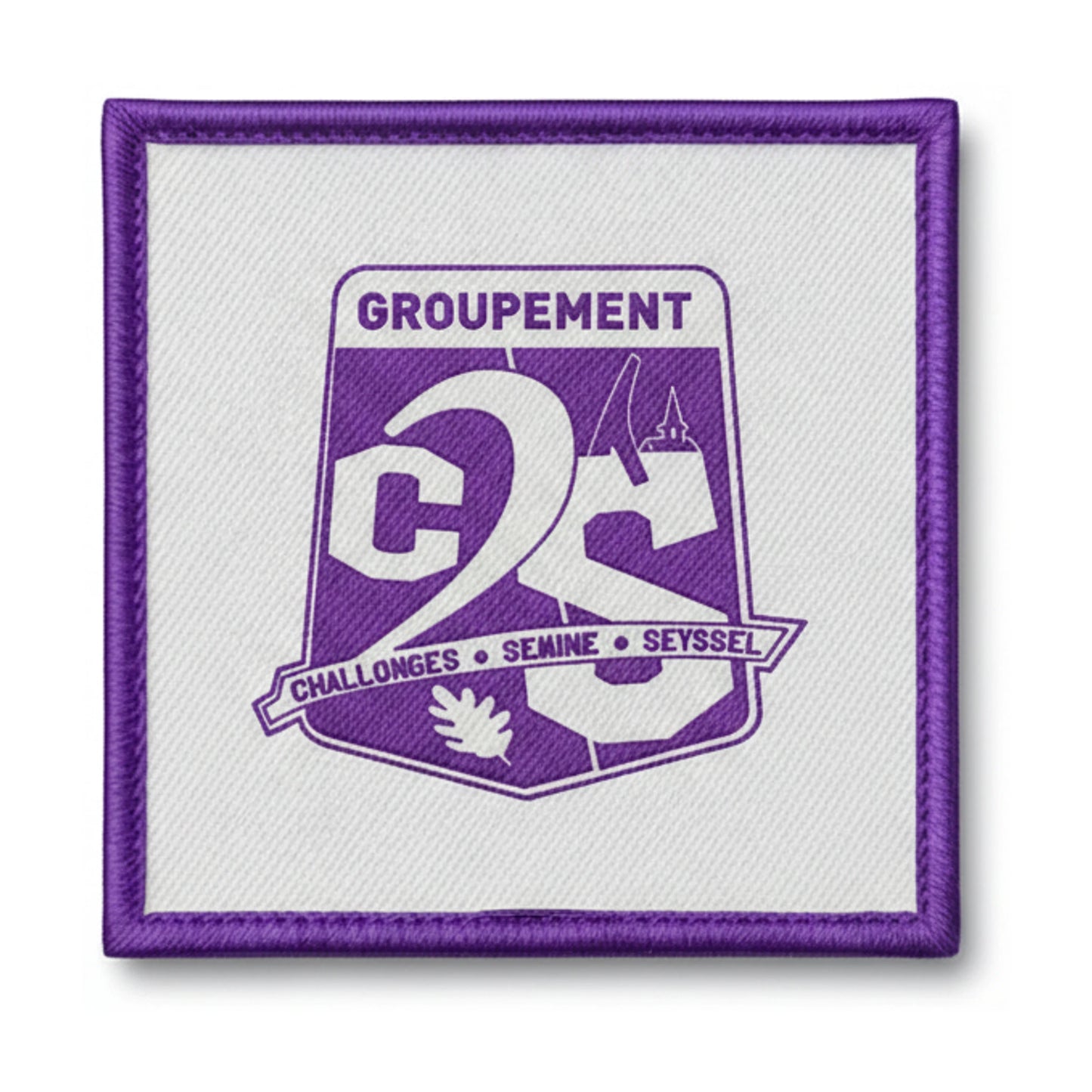 Patch brodé GROUPEMENT CHALLONGES SEMINE SEYSSEL Football logo