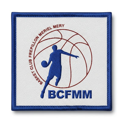 Patch brodé BC Frepillon Meriel Mery Basketball logo