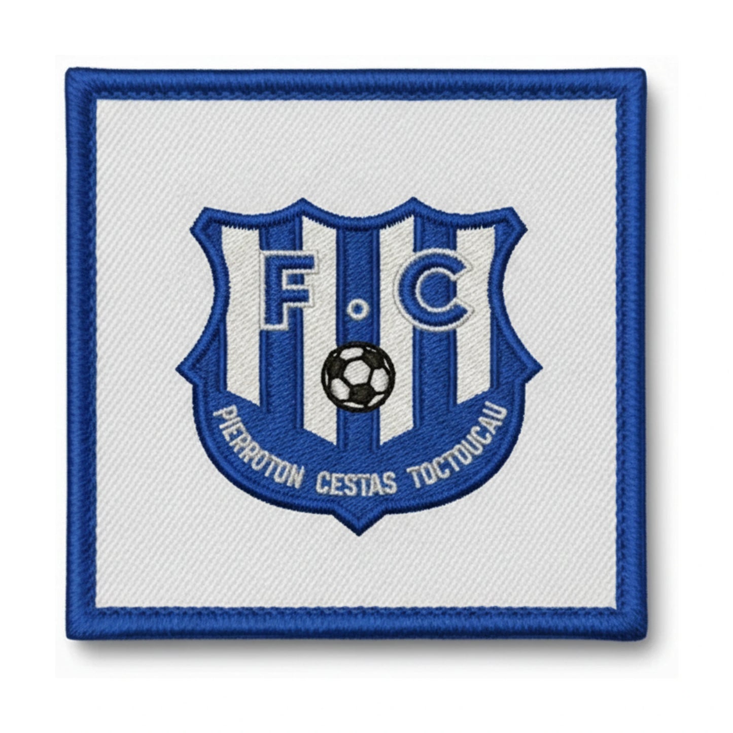 Patch brodé FC Pierroton Cestas Toctoucau Football logo