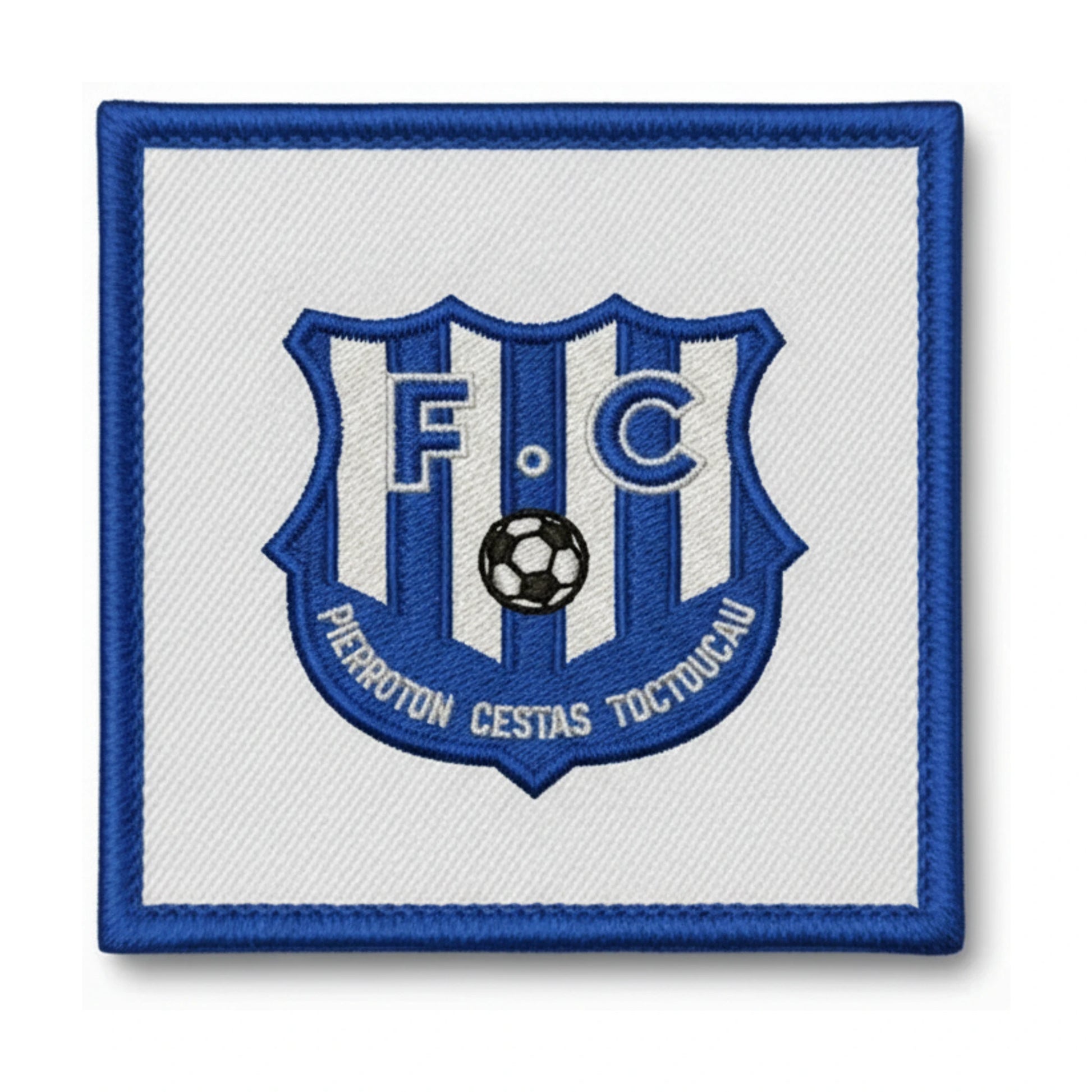 Patch brodé FC Pierroton Cestas Toctoucau Football logo