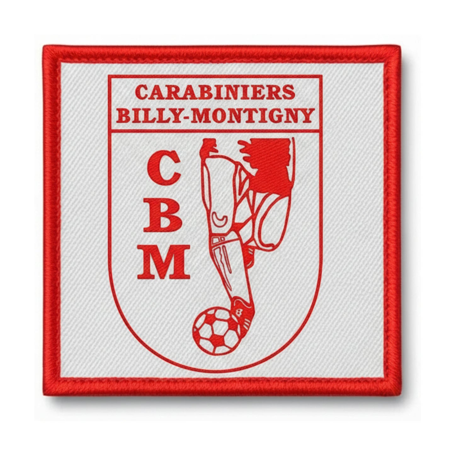 Patch brodé LES CARABINIERS DE BILLY MONTIGN Football logo