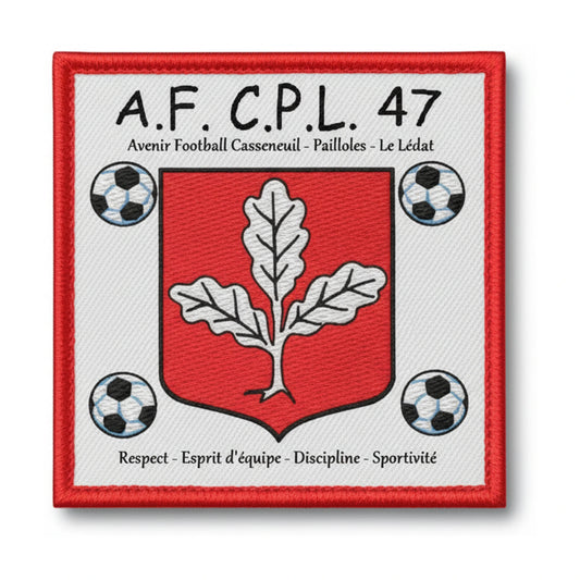 Patch brodé AV.F.CASSENEUIL PAILLOLES LEDAT 47 Football logo