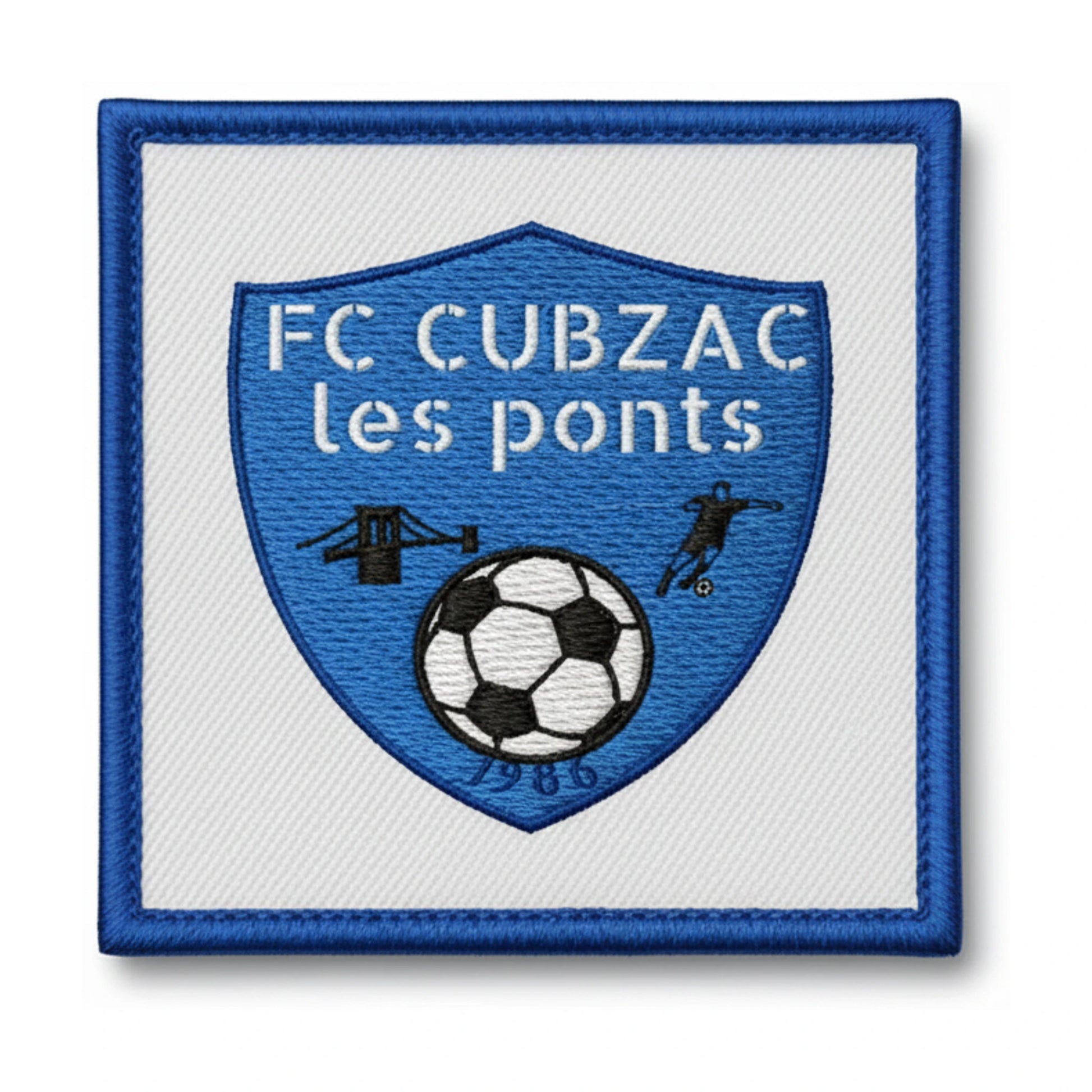Patch brodé FC Cubzac les Ponts Football logo