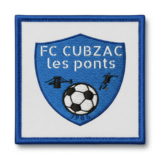 Patch brodé FC Cubzac les Ponts Football logo