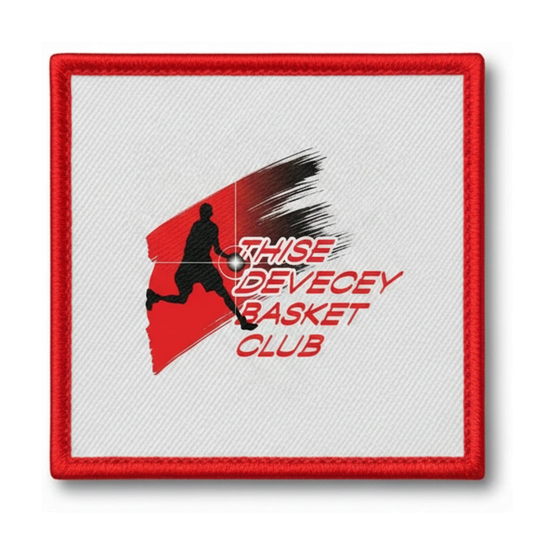 Patch brodé Thise Devecey Basket Club Basketball logo