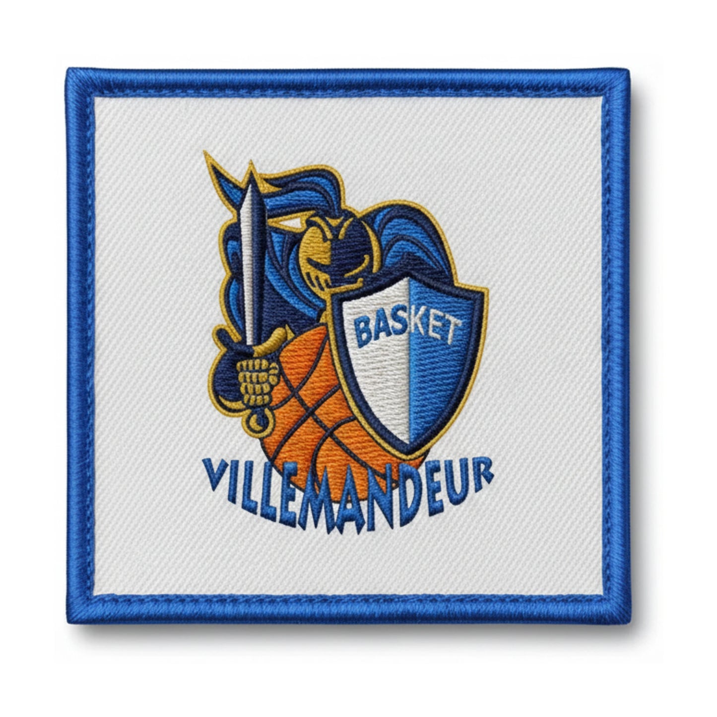 Patch brodé Mjc Villemandeur Basketball logo