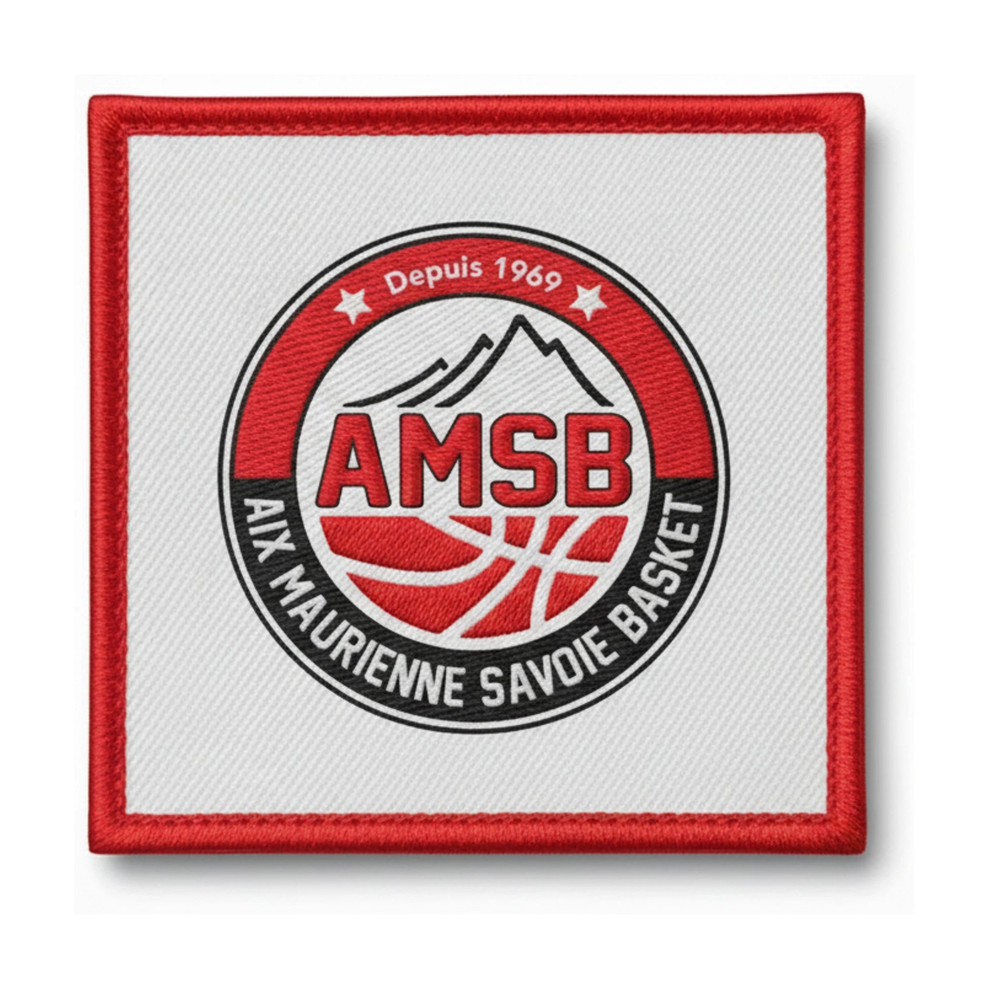 Patch brodé Aix Maurienne S B Basketball logo