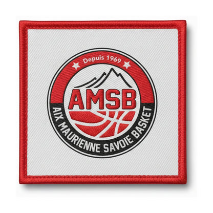 Patch brodé Aix Maurienne S B Basketball logo