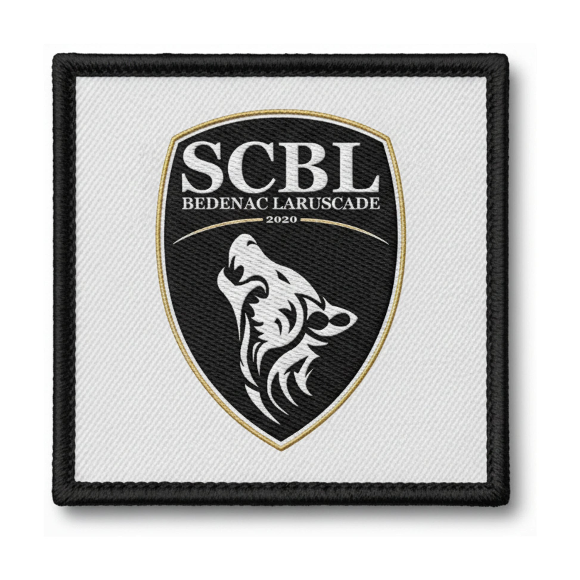 Patch brodé S C Laruscade Football logo