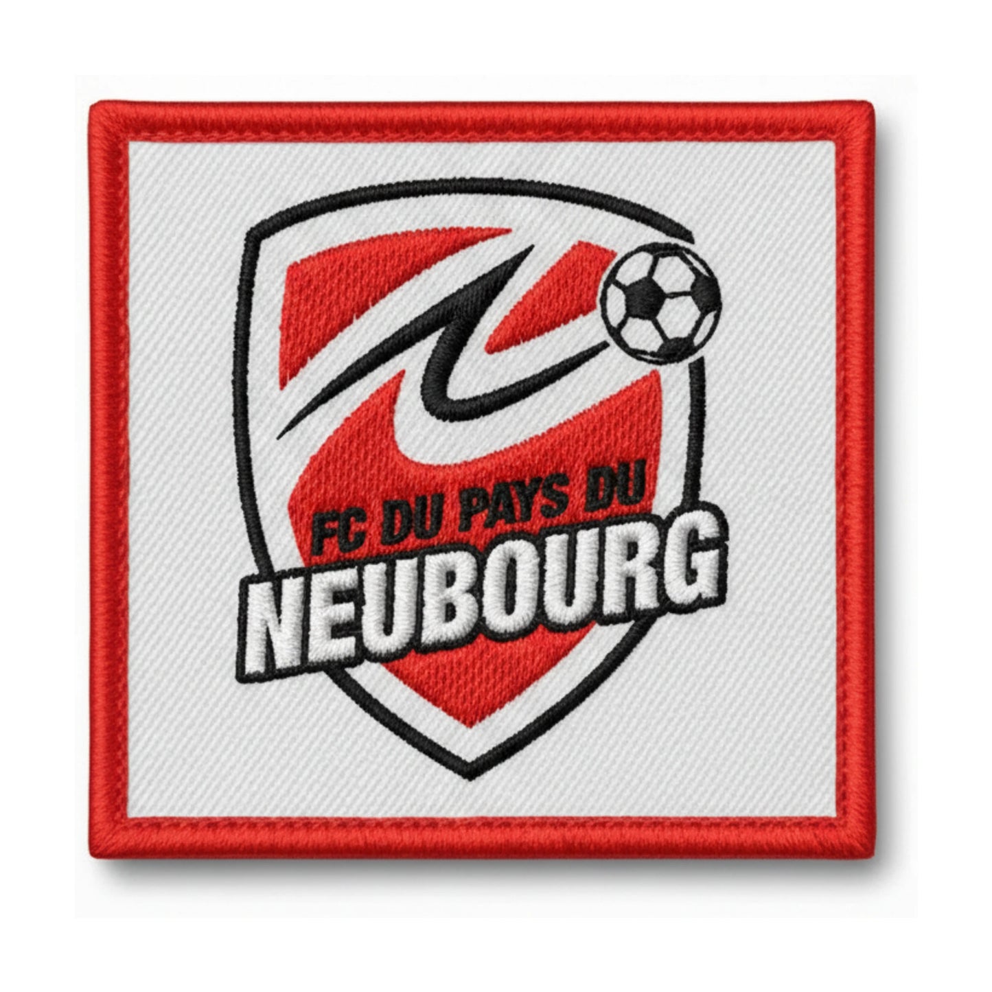 Patch brodé Football Club Plateau du Neubourg Football logo