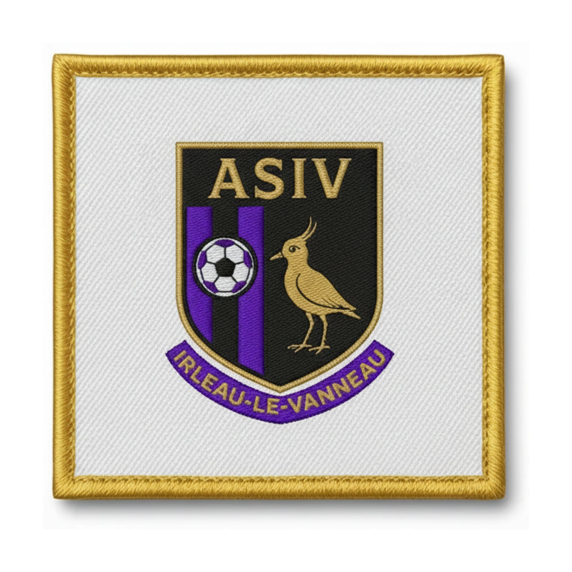 Patch brodé ASSOCIATION SPORTIVE IRLEAU-LE VANNEAU Football logo