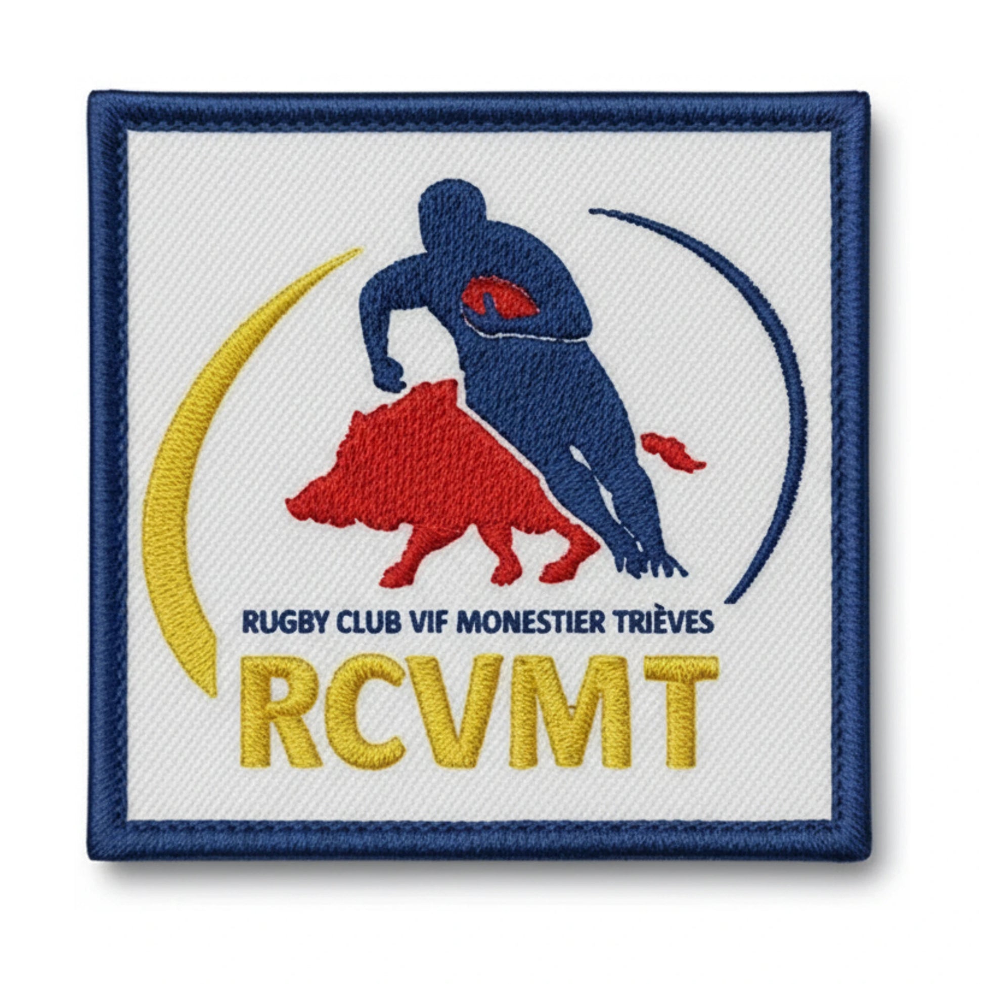 Patch brodé RC Vif Monestier Trieves Rugby logo
