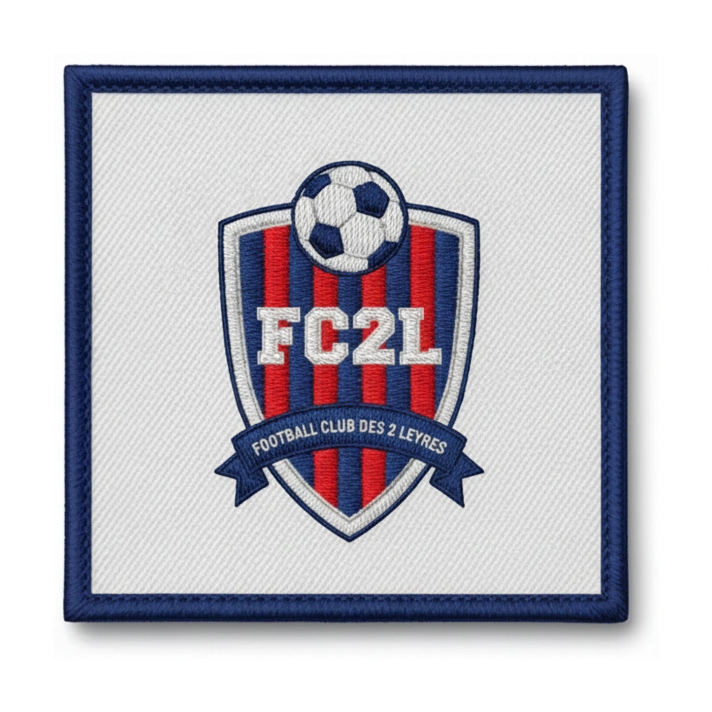 Patch brodé FOOTBALL CLUB DES 2 LEYRES Football logo