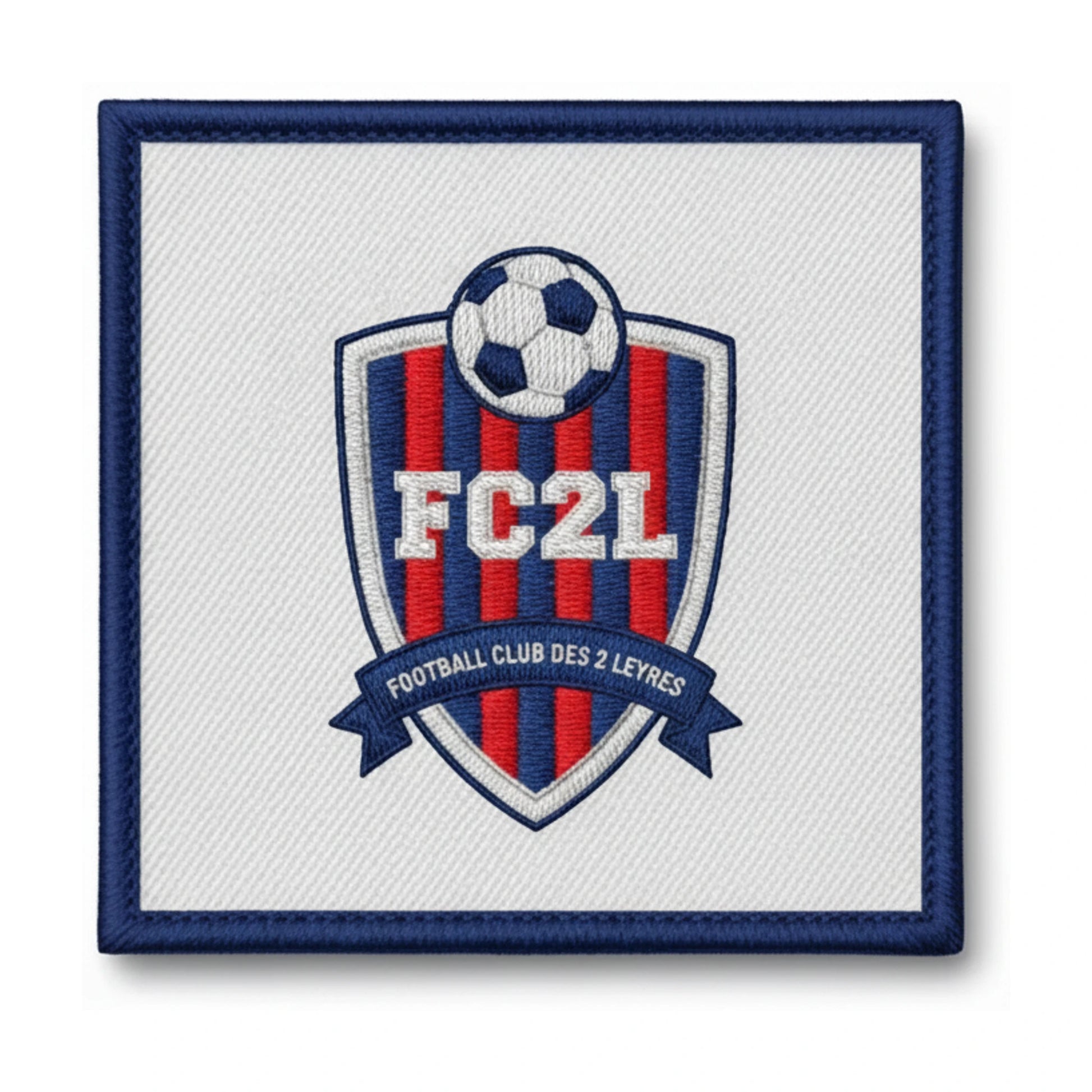 Patch brodé FOOTBALL CLUB DES 2 LEYRES Football logo