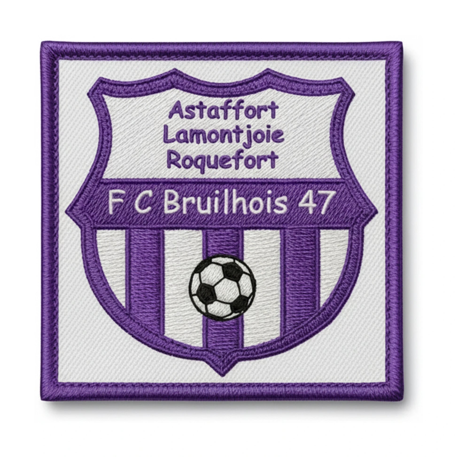 Patch brodé G.J. BRUILHOIS 47 Football logo