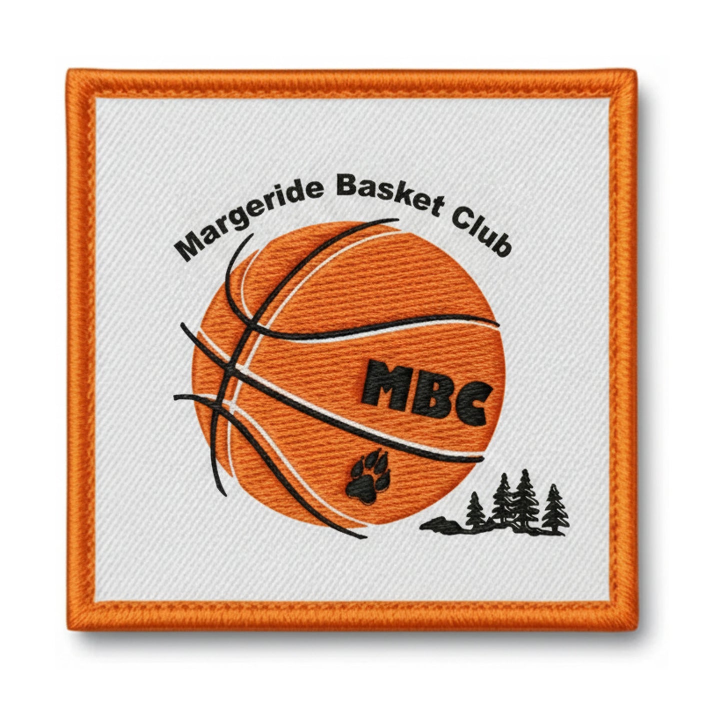 Patch brodé Margeride Basket Club Basketball logo