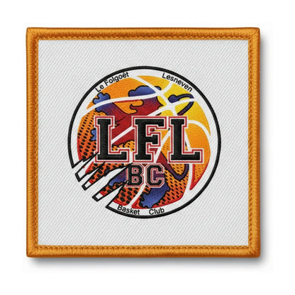 Patch brodé Le Folgoet Basket Club Basketball logo