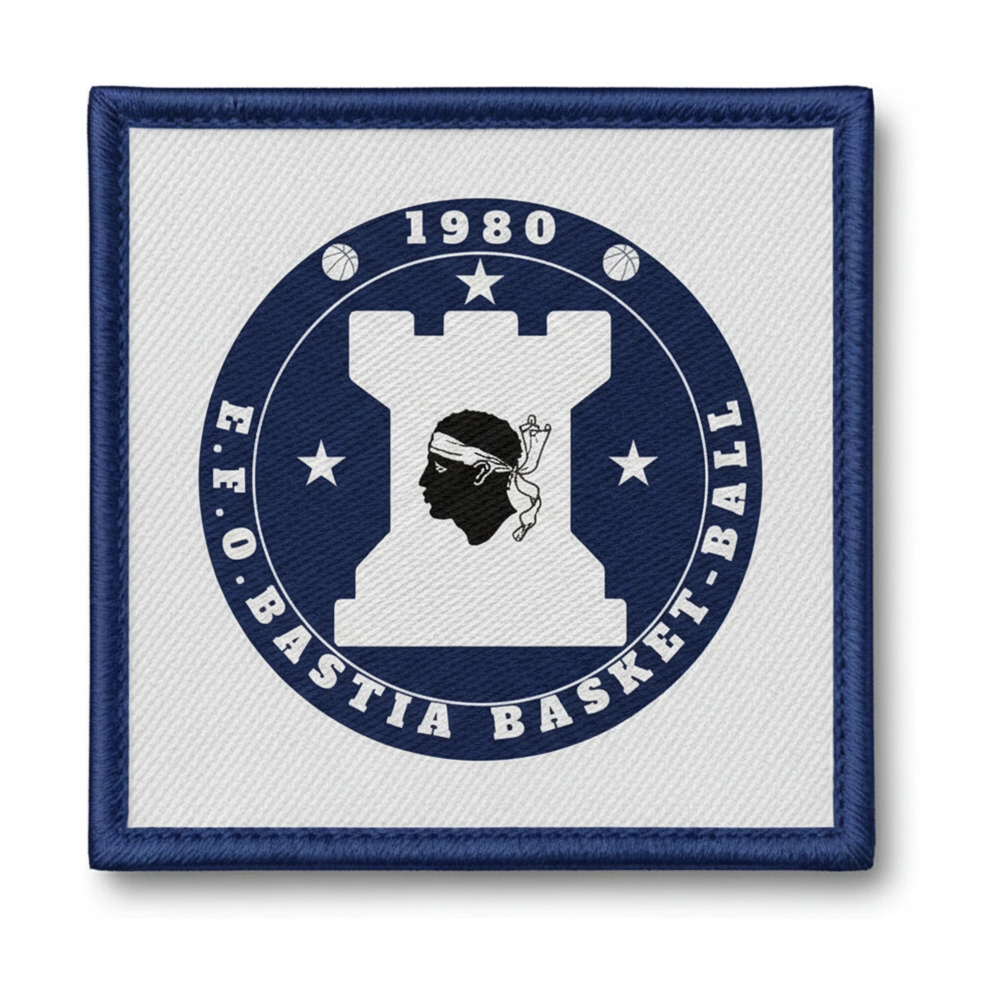 Patch brodé Etoile Filante O Bastia Bb Basketball logo