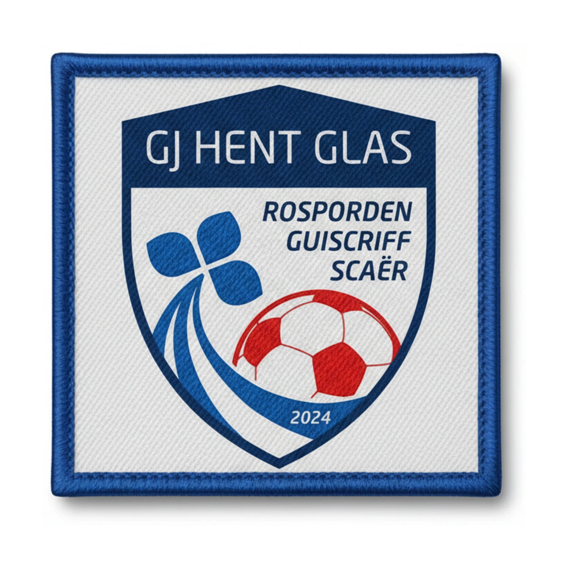 Patch brodé GJ HENT GLAS Football logo