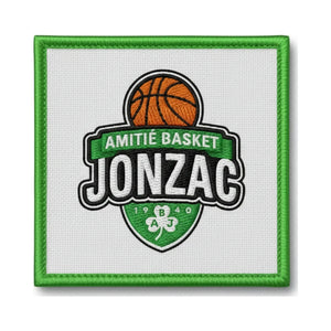 Patch brodé Jonzac Amitie Basket Basketball logo