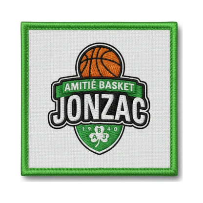 Patch brodé Jonzac Amitie Basket Basketball logo