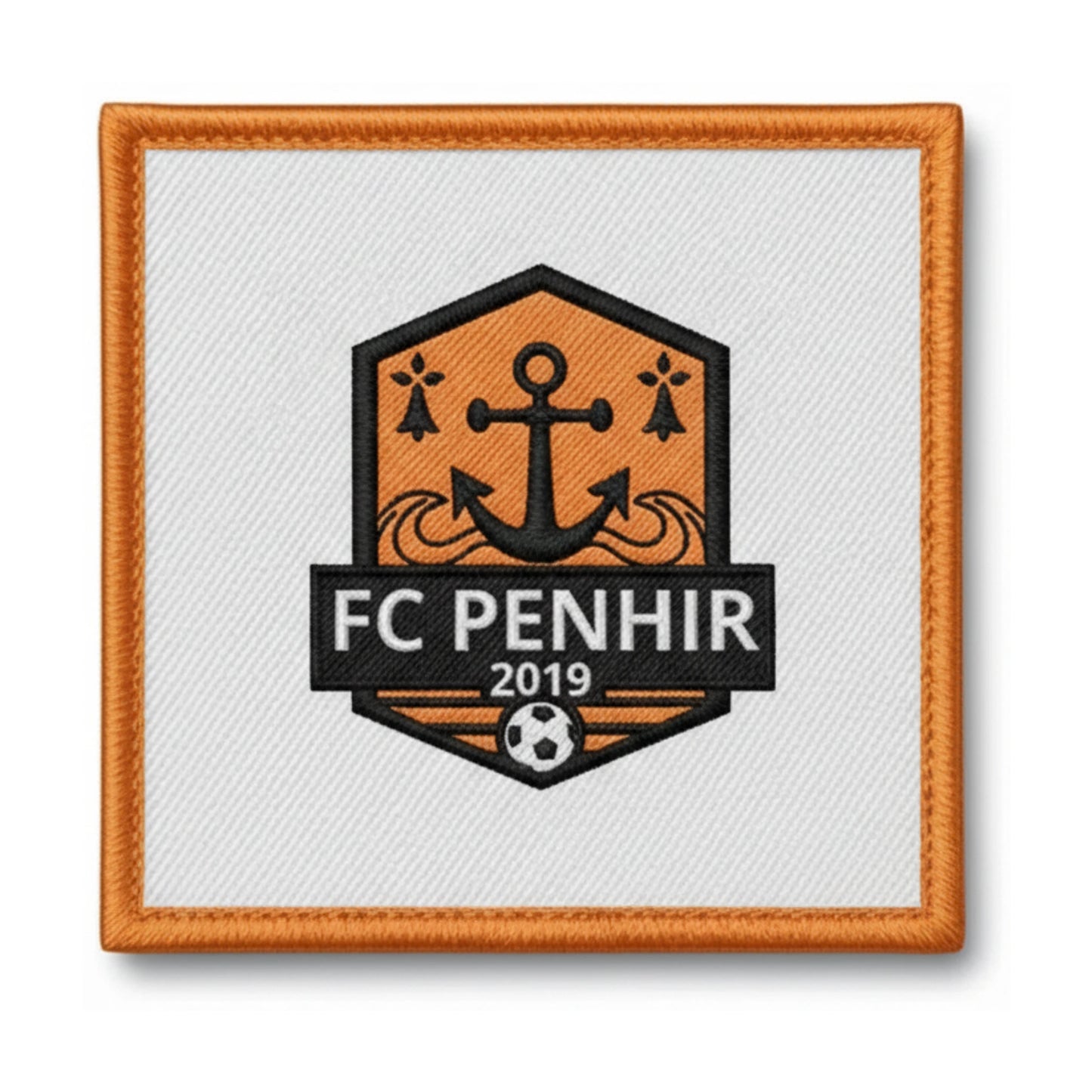 Patch brodé FOOTBALL CLUB PEN HIR CAMARET SUR MER Football logo